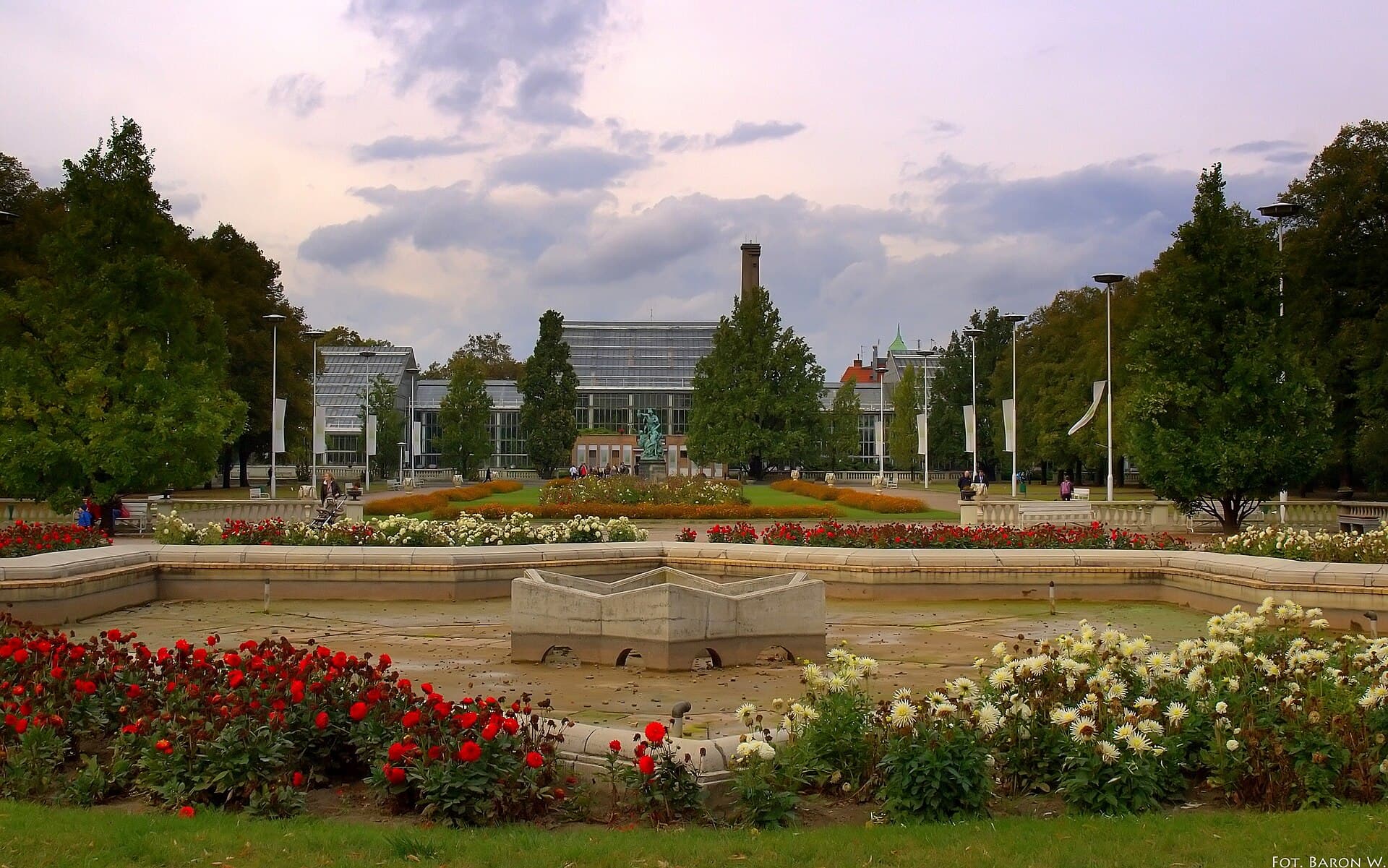 The Poznań Palm House in Wilson Park, Łazarz